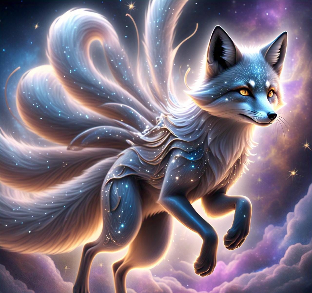 9-Tail Kitsune * Your Choice of Male or Female * Magickal Companion Guardian and Shapeshifter