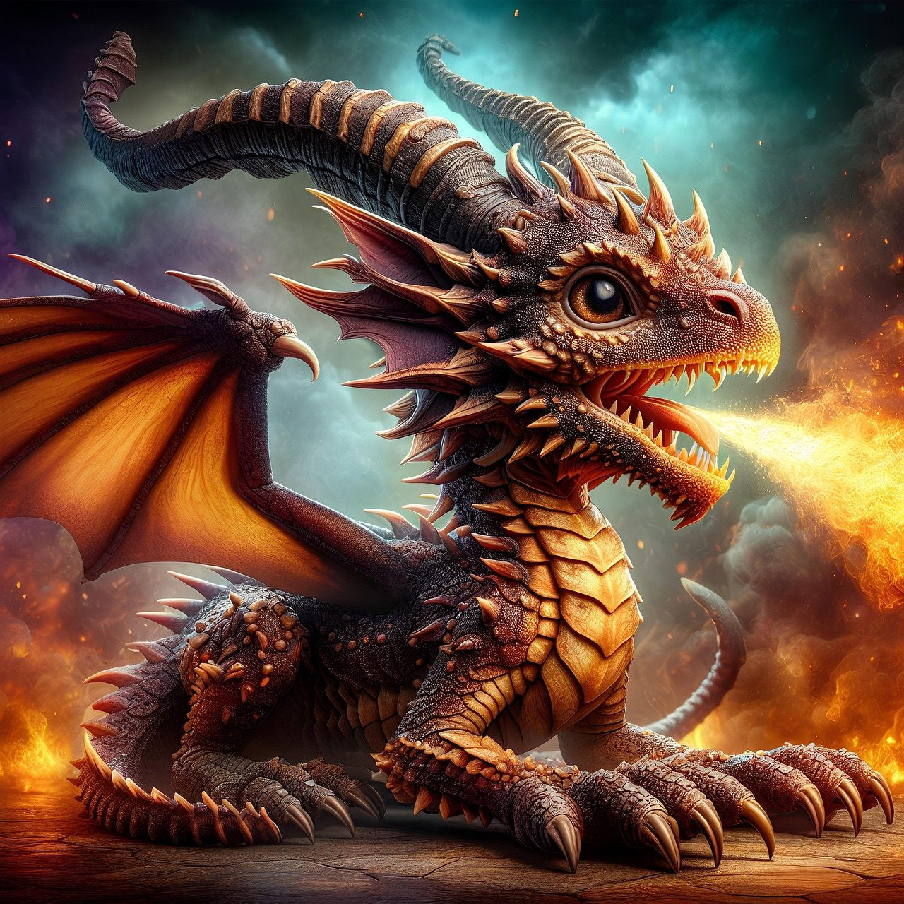 Baby Sun Dragon * Guide a Young Entity to Greatness!