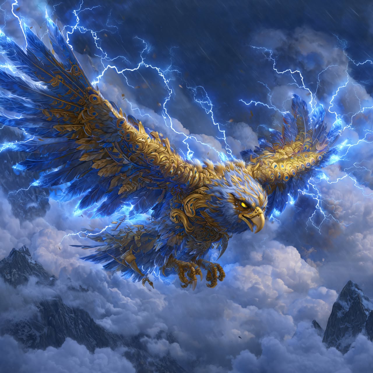 Rare Commander Thunderbird * Solar Storm Conjured in the Cascades Mountains! Divine!