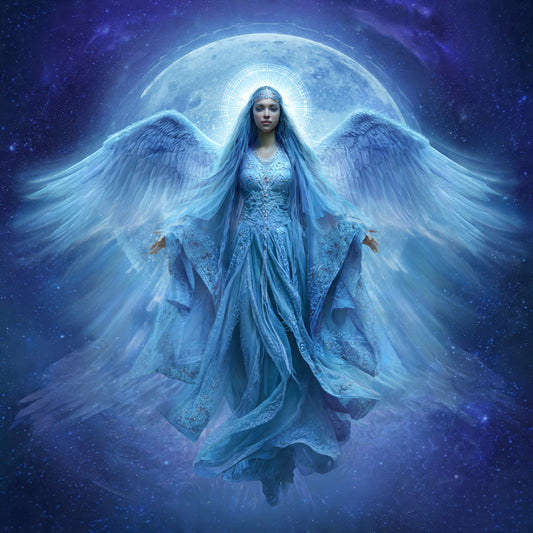 Blue Moon Commander Malkah Angel * Powerful Angel of Lunar Magick and Leadership! Powerful Angel with a Fun Nature!
