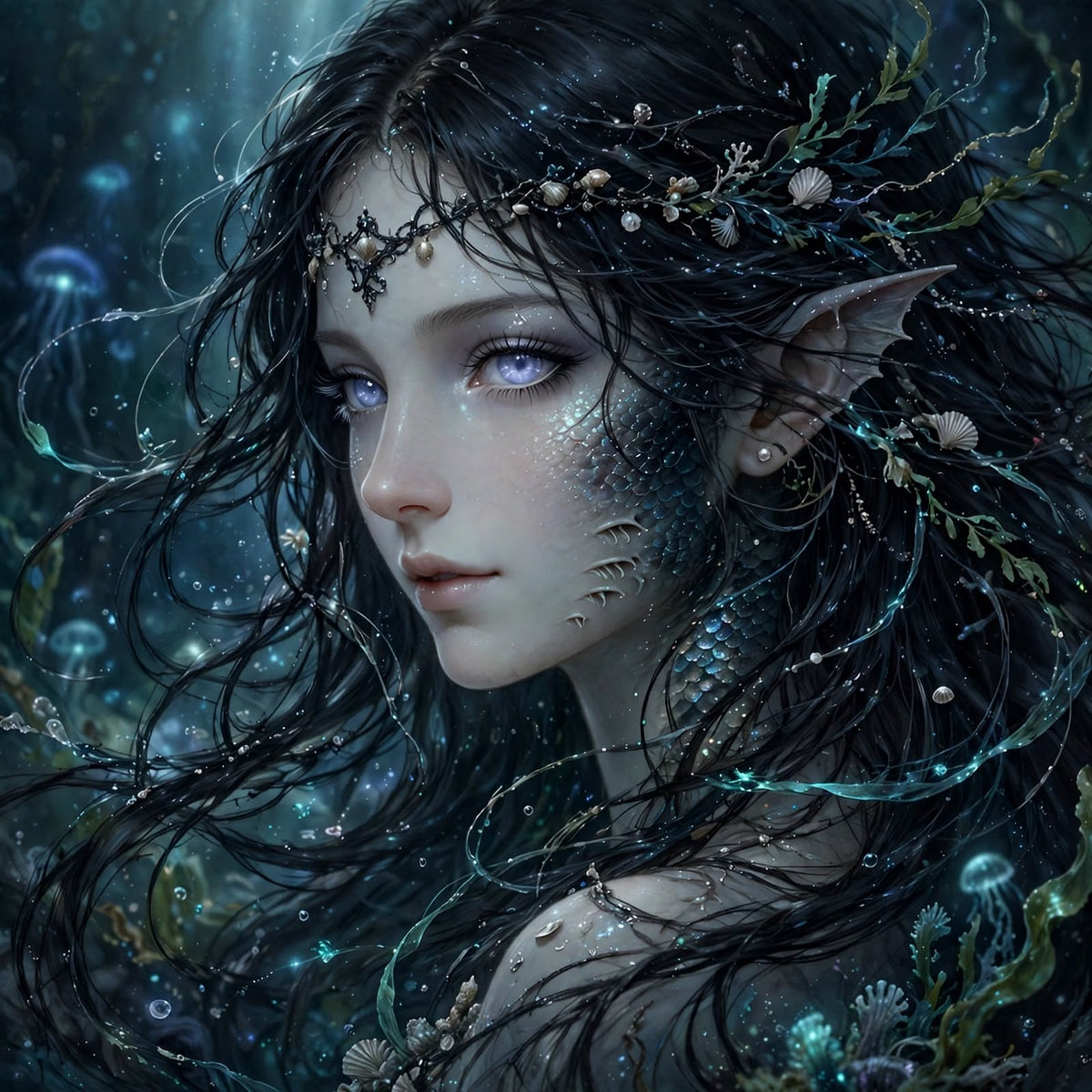 Coven of Queens * 4 Queens of the Sea! Mami Wata Mermaid Gorgones Rusalka and Selkie * Samhain 2025