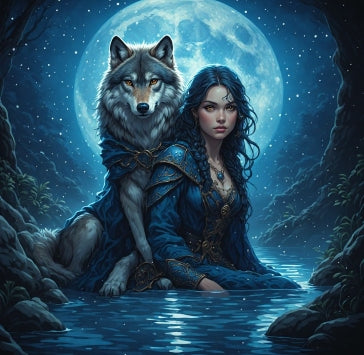 RARE Lunar Portal Goddess Diluna Led! Blue Moon Created to Thousands of Lunar Spirit!