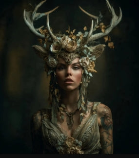 Princess Deerfolk * Spell Castier with Advanced Wisdom Spiritual Awareness and Healing!