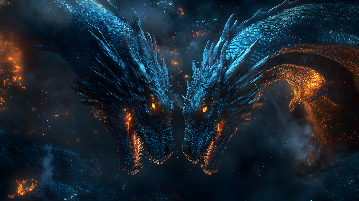 King and Queen Zelbat Dragon Pair * Helps Keeper Get Ahead in Life!
