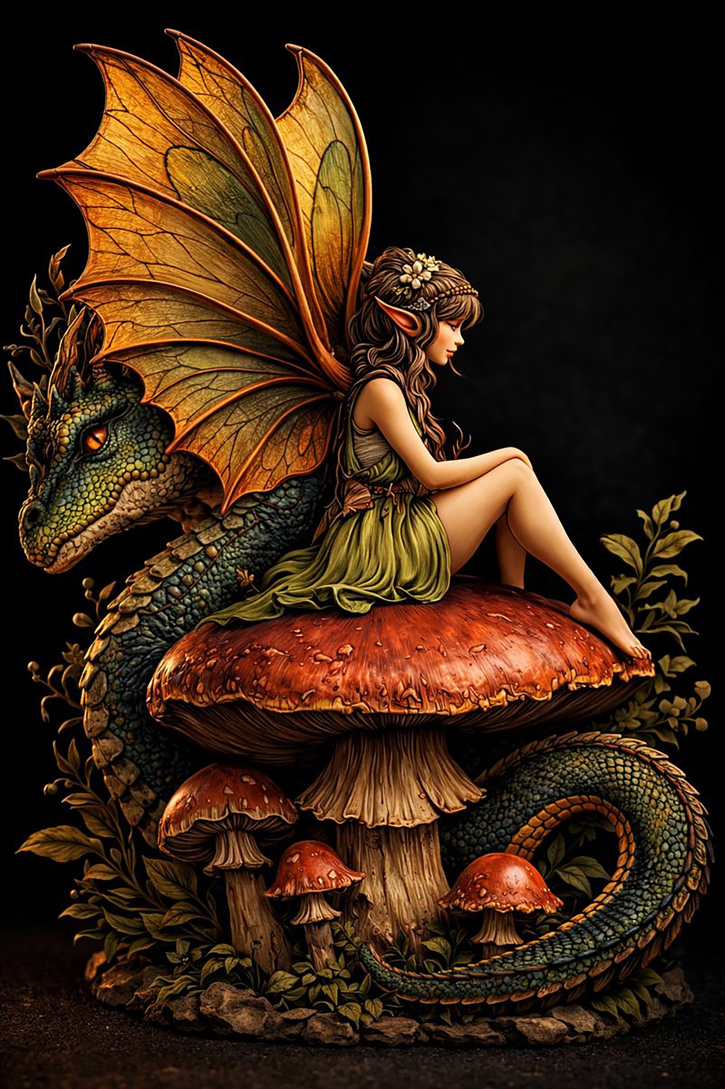 Kamaq Fae© and Her Dragon Familiar Bonded Pair * Unique Builder of Astral Temples with Powerful Creation Magick!